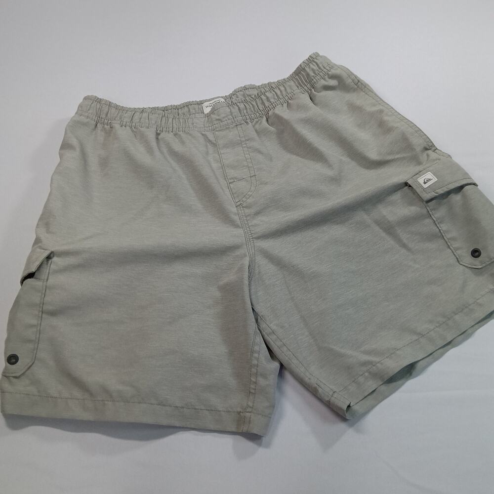 Quiksilver Waterman Swim Trunks • Gray • Size Medium • Great Condition
